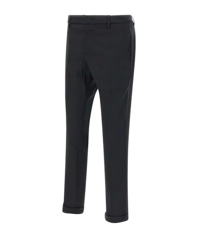 Dondup Trousers With Cuffed Hem And Front Crease