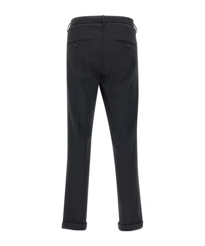 Dondup Trousers With Cuffed Hem And Front Crease