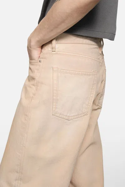 Acne Studios Denim Trousers With Belt Loops In Pink