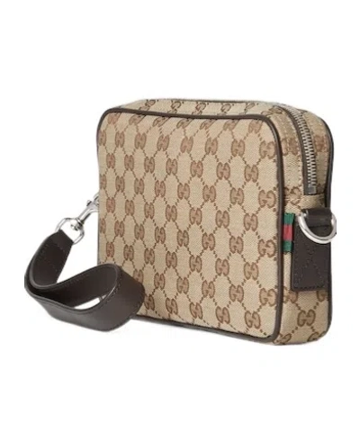 Gucci Gg Small Shoulder Strap Crossbody Bags Brown In Neutral