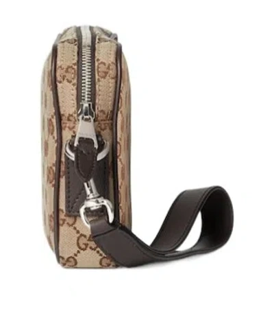 Gucci Gg Small Shoulder Strap Crossbody Bags Brown In Neutral