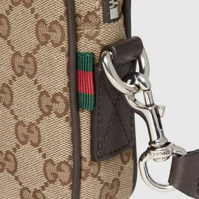 Gucci Gg Small Shoulder Strap Crossbody Bags Brown In Neutral