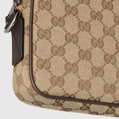 Gucci Gg Small Shoulder Strap Crossbody Bags Brown In Neutral
