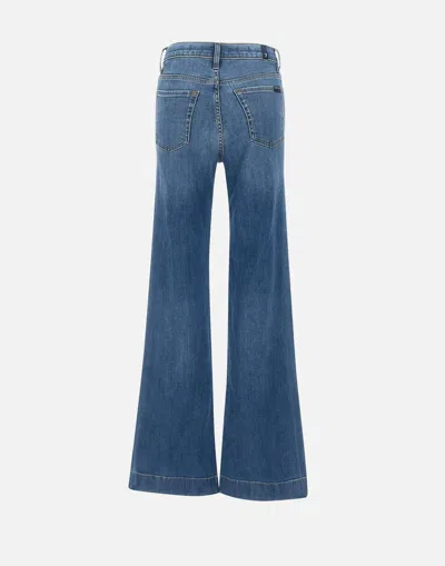 7 For All Mankind Wide-leg High-waist Jeans With Vintage Fading