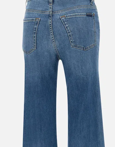 7 For All Mankind Wide-leg High-waist Jeans With Vintage Fading