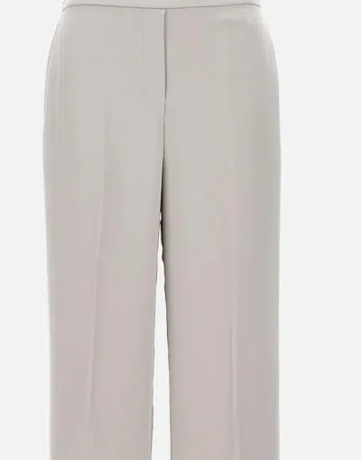 Theory Metallic Pants With Rear Elastic Waist And Wide Leg In Silk Woman