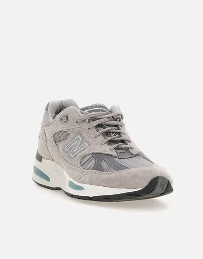 New Balance 991 V2 Mesh And Suede Low-top Sneakers