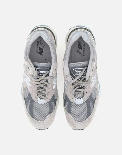 New Balance 991 V2 Mesh And Suede Low-top Sneakers
