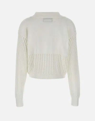 Iceberg Cotton Polo Shirt With Perforated Stripes