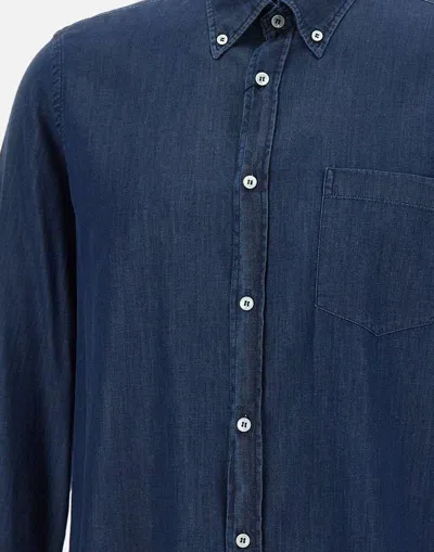 Paul & Shark Giza Cotton Shirt With Double Use Cuffs