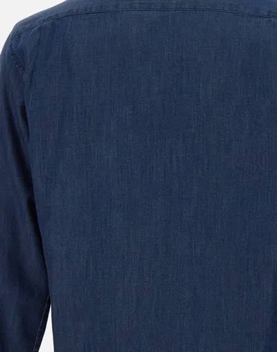 Paul & Shark Giza Cotton Shirt With Double Use Cuffs