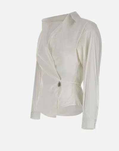 Diesel Stretch Cotton Poplin C Delphi Shirt In White