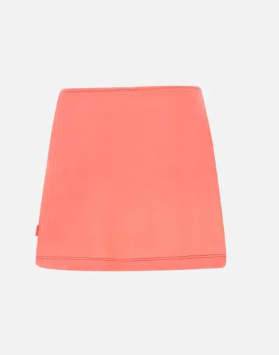 Diesel O Hun Cotton Mini Skirt In Green