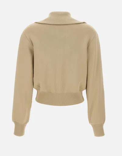 Autry Knitted Tennis-style Zip Sweatshirt