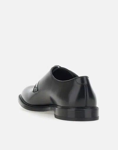 Doucal's Triumph Blue Leather Lace Up Shoes