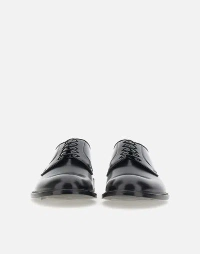 Doucal's Triumph Blue Leather Lace Up Shoes