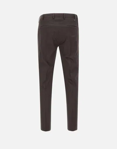 Pt Torino Cotton Trousers With Front And Back Pockets
