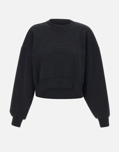 Elisabetta Franchi Cotton Sweatshirt With Logo