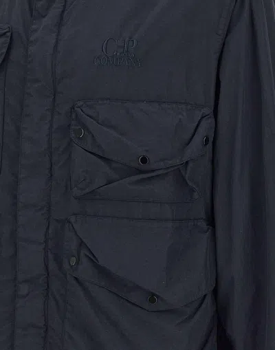 C.p. Company Streamlined Neutrals Outerwear Jacket In Black