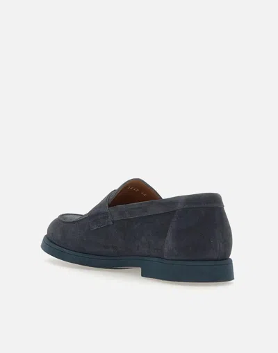 Doucal's 'standford' Black Slip-on Loafers In Black