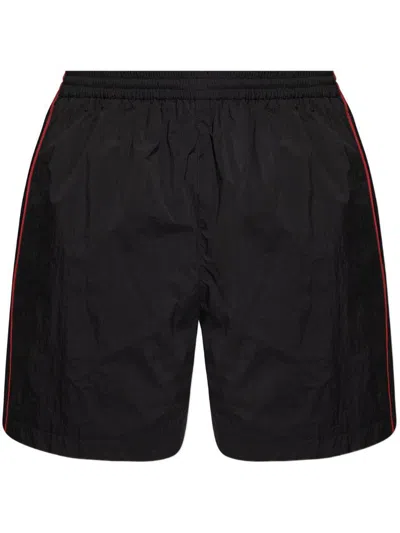Balenciaga Rainbow Logo Elastic Waist Mesh Swim Shorts