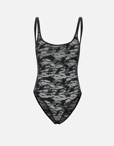 Diesel Megan Lace Bodysuit With Deep Back