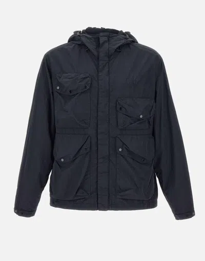 C.p. Company Streamlined Neutrals Outerwear Jacket In Black