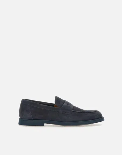 Doucal's 'standford' Black Slip-on Loafers In Black
