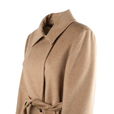 Max Mara Bcollage Double-breasted Coat In Nude