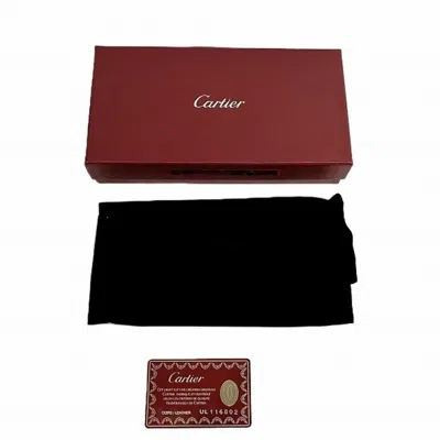 Pre-owned Cartier Happy Birthday Bordeaux Leather Coin Purse/coin Case ()