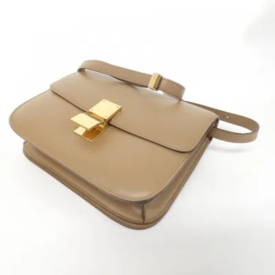 Pre-owned Celine Light Camel Leather Shoulder Bag ()
