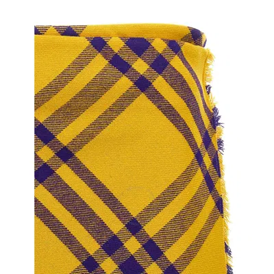 Burberry Check Wool Kilt In Multicolor