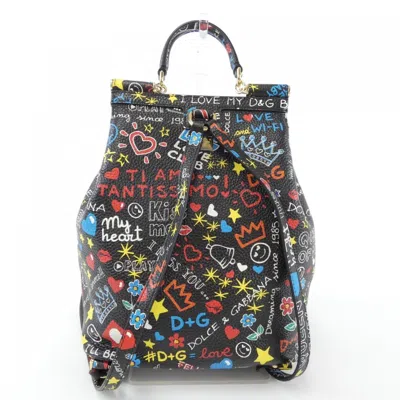Pre-owned Dolce & Gabbana Black Backpack ()