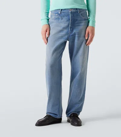 中腰直筒牛仔裤