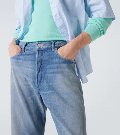 中腰直筒牛仔裤