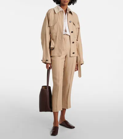 Loro Piana Neo Derk Pants In Neutral