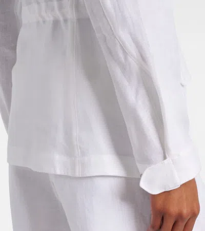 Loro Piana Collared Front-pockets Jacket In White