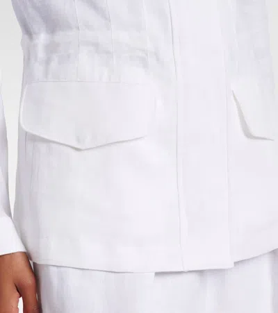 Loro Piana Collared Front-pockets Jacket In White