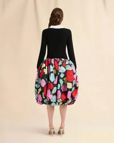 Marni Black Cotton Cardigan With  Mending