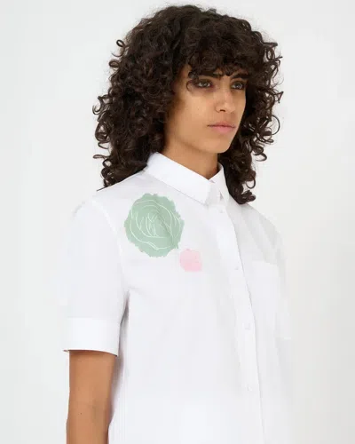 Marni Button Front Short Sleeve Top