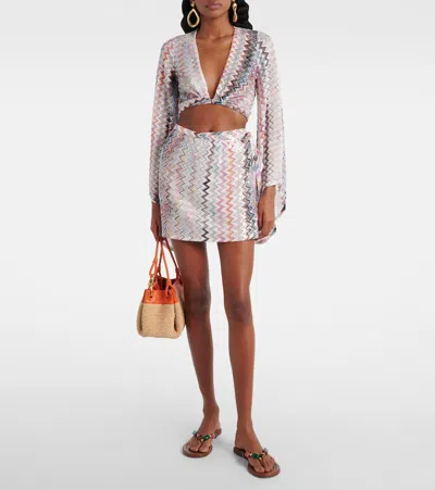 Missoni Zigzag Cropped Blouse In Multi