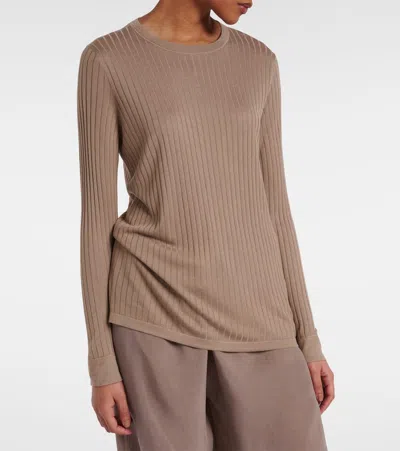 The Row Top Keya In Misto Viscosa Cappuccino Donna