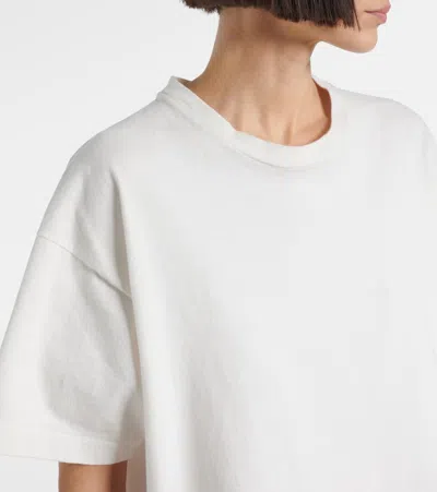 The Row Isha Oversize Cotton Jersey T-shirt In White