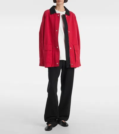 The Row Isha Oversize Cotton Jersey T-shirt In White