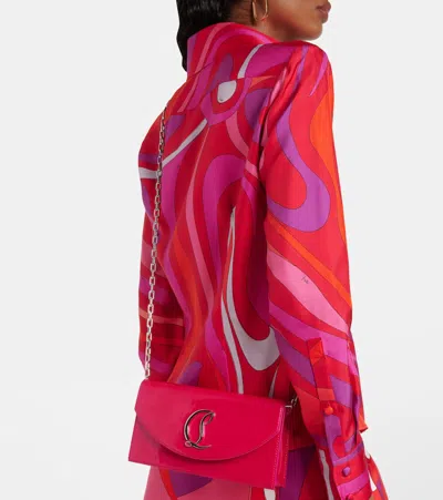 Christian Louboutin Loubi54 Patent Leather Clutch