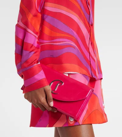 Christian Louboutin Loubi54 Patent Leather Clutch