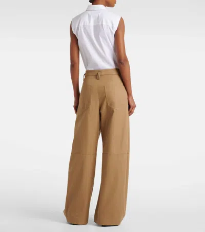 Brunello Cucinelli Trousers With Front Pleats And Wide Leg