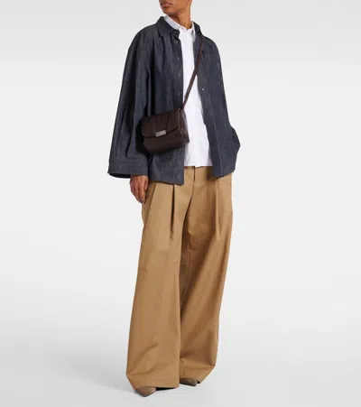Brunello Cucinelli Trousers With Front Pleats And Wide Leg