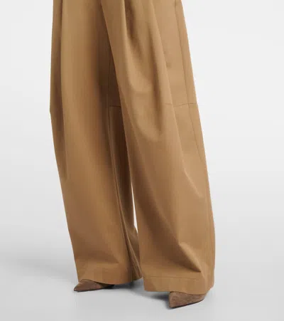 Brunello Cucinelli Trousers With Front Pleats And Wide Leg