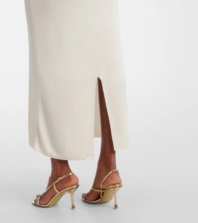 Altuzarra Vivi Ruffled One-shoulder Gown In Neutral